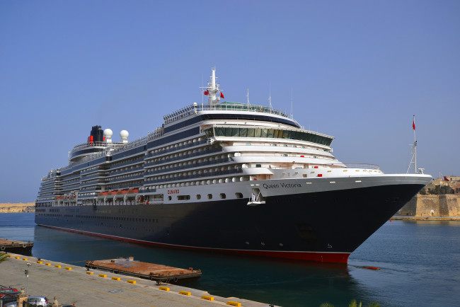 Обои картинки фото queen victoria, корабли, лайнеры, лайнер, круизный