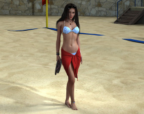 Картинка 3д+графика люди+ people фон взгляд девушка