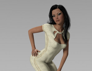 Картинка 3д+графика люди+ people взгляд девушка фон