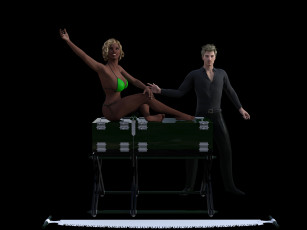 Картинка 3д+графика люди+ people фон взгляд девушка