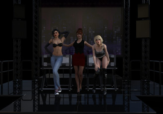 Картинка 3д+графика люди+ people фон взгляд девушка