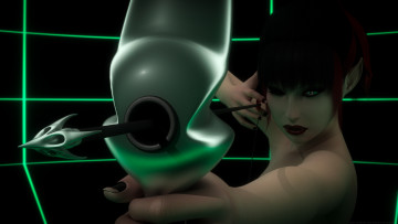 Картинка 3д+графика эльфы+ elves оружие фон взгляд эльфийка