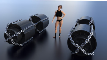 Картинка 3д+графика люди+ people фон взгляд девушка