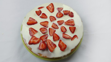 Картинка еда пироги глазурь пирог клубника