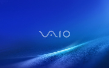 обоя компьютеры, vaio, фон, логотип