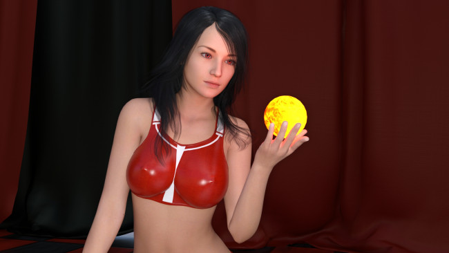 Обои картинки фото 3д графика, фантазия , fantasy, фон, взгляд, девушка