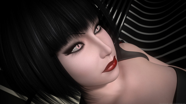 Обои картинки фото 3д графика, люди , people, фон, девушка, взгляд