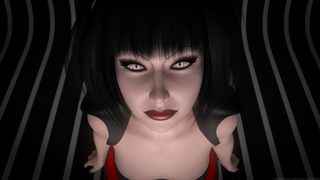 Обои картинки фото 3д графика, люди , people, фон, взгляд, девушка