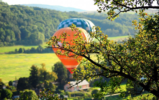 Обои картинки фото авиация, воздушные шары, полет