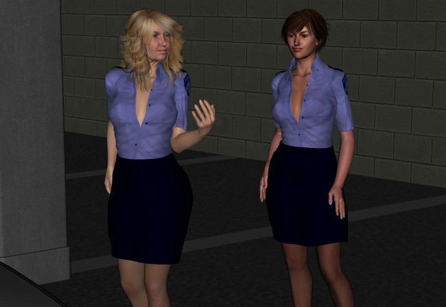 Обои картинки фото 3д графика, люди , people, взгляд, девушки, фон