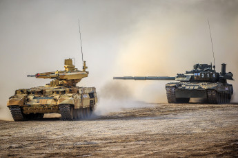 Картинка bmpt-72+atgm+launchers +t-80ue-1 техника военная+техника бронетехника