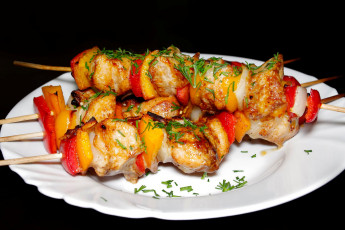 Картинка еда шашлык +барбекю мясо