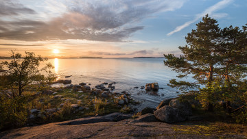 Картинка природа восходы закаты простор