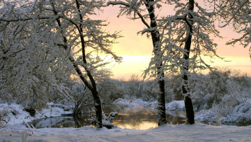 Картинка природа зима река