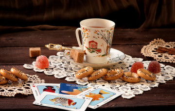 Картинка еда напитки +Чай чай сушки
