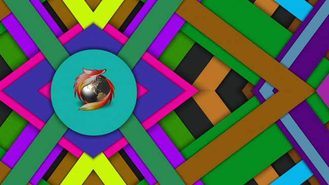 Обои картинки фото компьютеры, mozilla firefox, узор, фон, логотип, цвета