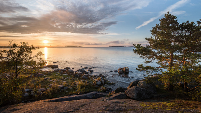 Обои картинки фото природа, восходы, закаты, простор