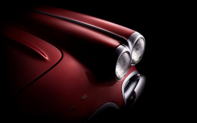 Обои картинки фото автомобили, фрагменты автомобиля, вид, темный, фон, corvette, c2