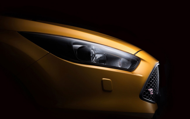 Обои картинки фото автомобили, фрагменты автомобиля, вид, темный, фон, ford, st