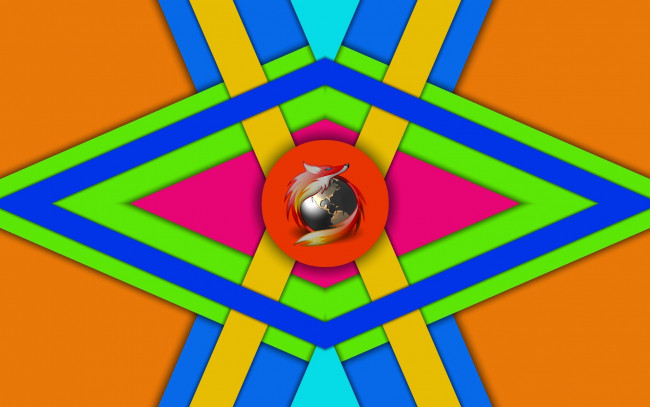 Обои картинки фото компьютеры, mozilla firefox, цвета, фон, узор, логотип