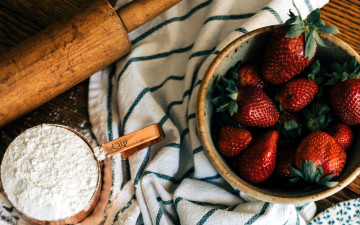 Картинка еда клубника +земляника