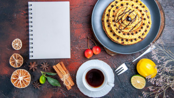 Картинка еда блины +оладьи блинчики корица кофе