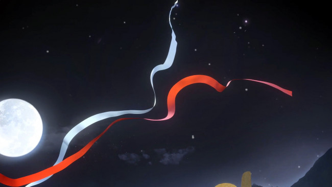 Обои картинки фото видео игры, the untamed, ленты, луна, небо