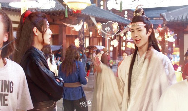 Обои картинки фото разное, знаменитости, ван, ибо, сяо, чжань, костюмы, съемки, люди