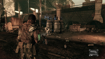 Картинка видео+игры afterfall +insanity человек оружие монстр стена