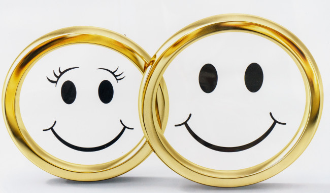 Обои картинки фото рисованное, - другое, кольца, рожицы