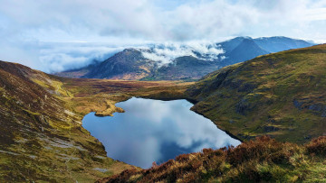 Картинка carnedd+llewelyn snowdonia+np wales uk природа реки озера carnedd llewelyn snowdonia np