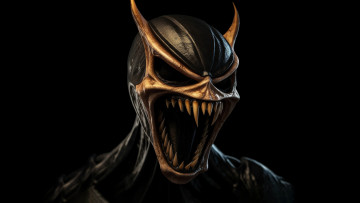 Картинка фэнтези демоны нейросети графика нейроарт ai art нейронные сети рисунки нейро искусство пасть клыки