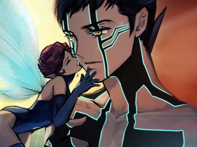 Обои картинки фото видео игры, shin megami tensei,  nocturne, персонажи, слезы