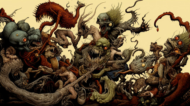 Обои картинки фото фэнтези, существа, нейросети, графика, нейроарт, ai, art, нейронные, сети, рисунки, нейро, искусство