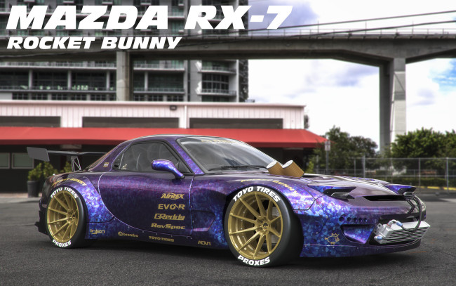 Обои картинки фото автомобили, 3д, mazda