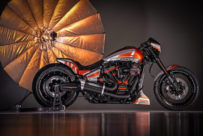Обои картинки фото харлей, мотоциклы, harley-davidson, мотоцикл, байк, thunderbike, customs