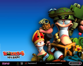 Картинка worms mayhem видео игры
