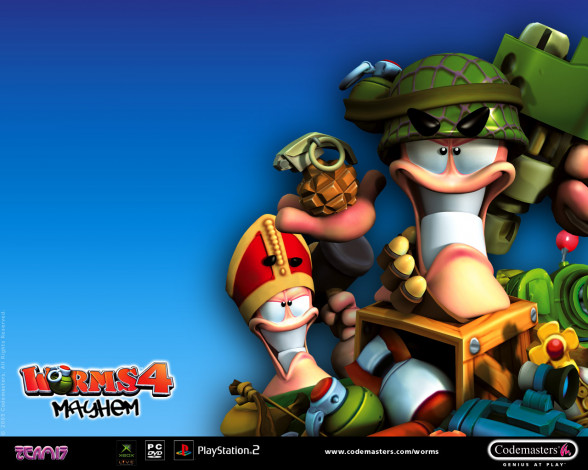 Обои картинки фото worms, mayhem, видео, игры