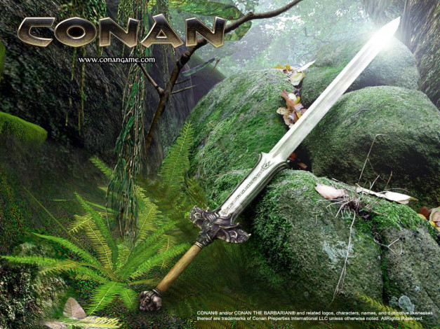 Обои картинки фото conan, видео, игры, the, dark, axe