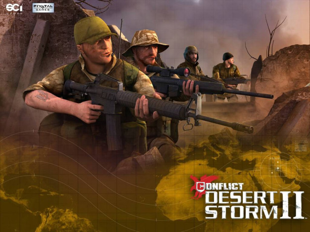 Обои картинки фото conflict, desert, storm, ii, видео, игры