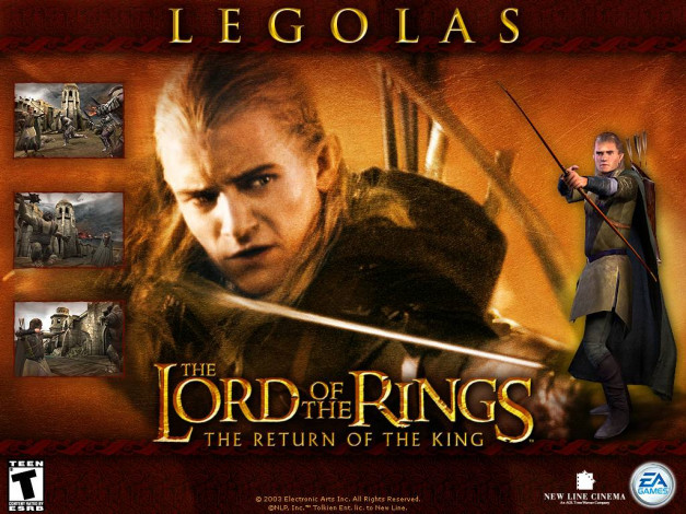 Обои картинки фото lord, of, the, rings, return, king, видео, игры