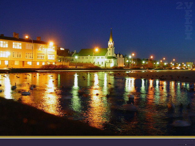 Обои картинки фото города, огни, ночного