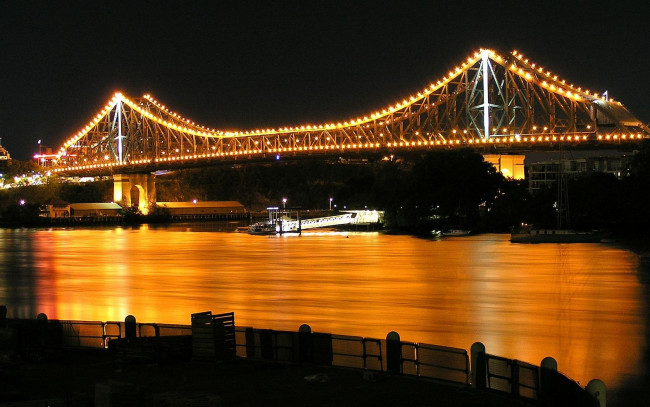 Обои картинки фото story, bridge, brisbane, australia, города, мосты