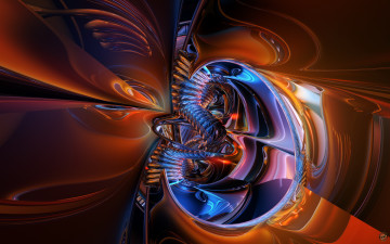 Картинка 3д графика fractal фракталы