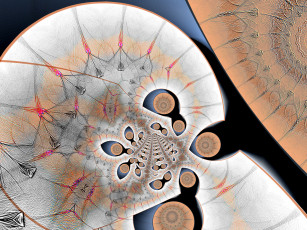 Картинка 3д графика fractal фракталы