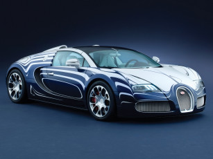 Картинка bugatti veyron grand sport roadster or blanc автомобили
