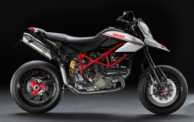 Обои картинки фото мотоциклы, ducati, hypermotard