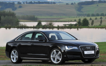 Картинка автомобили audi пейзаж озеро