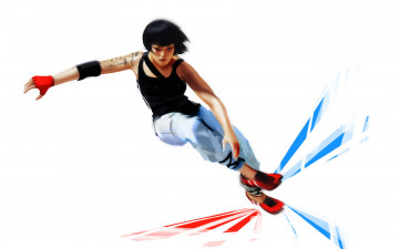 Картинка грань отражений видео игры mirrors edge девушка