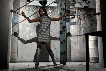 Картинка 3д графика people люди девушка